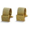Pair of cufflinks with a \"gold\" finish. - Moinat - Decorating accessories